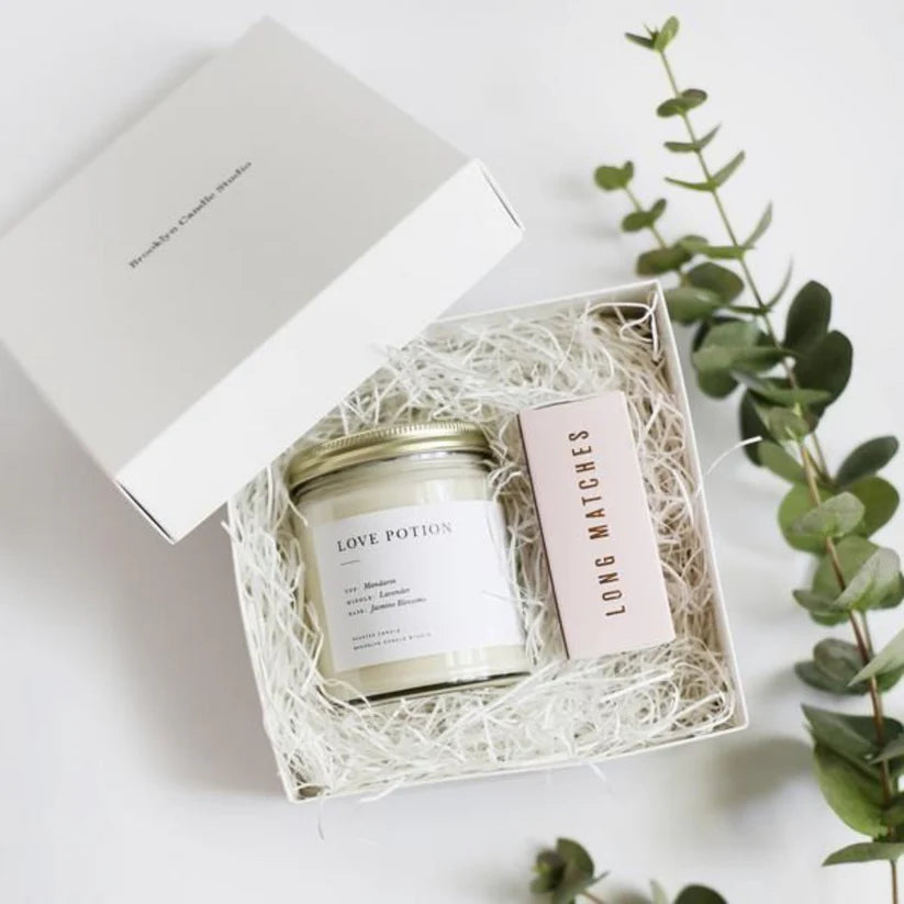 Custom Cardboard Candle Subscription Box for High End Candle Brand.