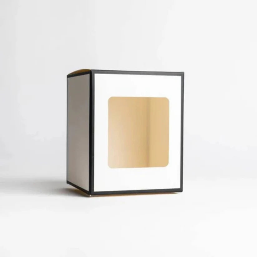 White Candle Boxes with Printing.