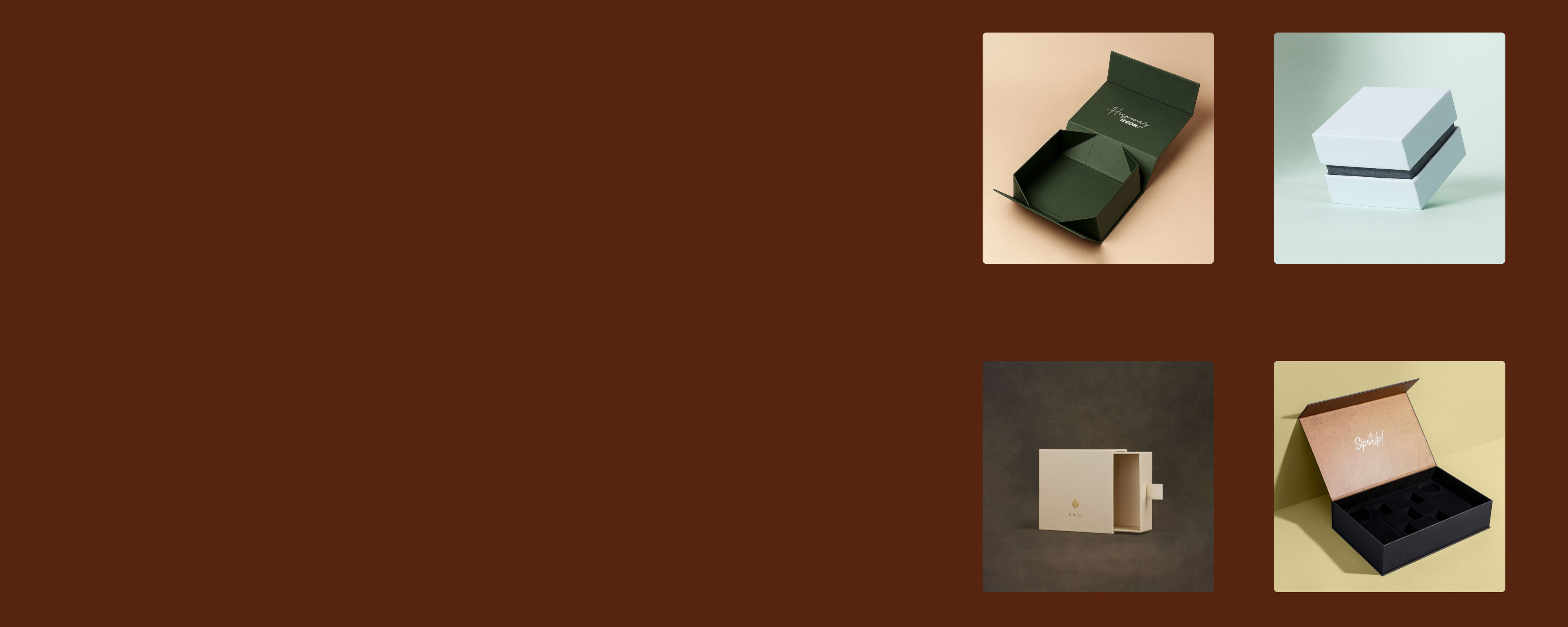 Luxury Rigid boxes for high end brands