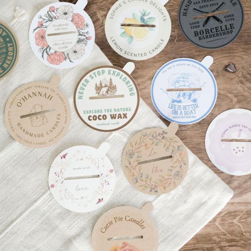 printed candle dust covers
