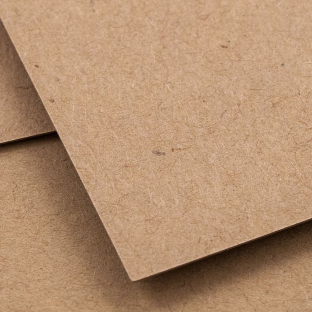 Kraft paper stock used for eco-friendly packaging.