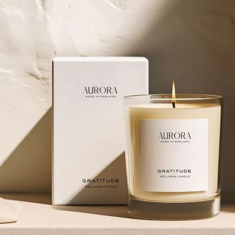 Waterproof candle jar label sticker with matte finish for luxury candle packaging.